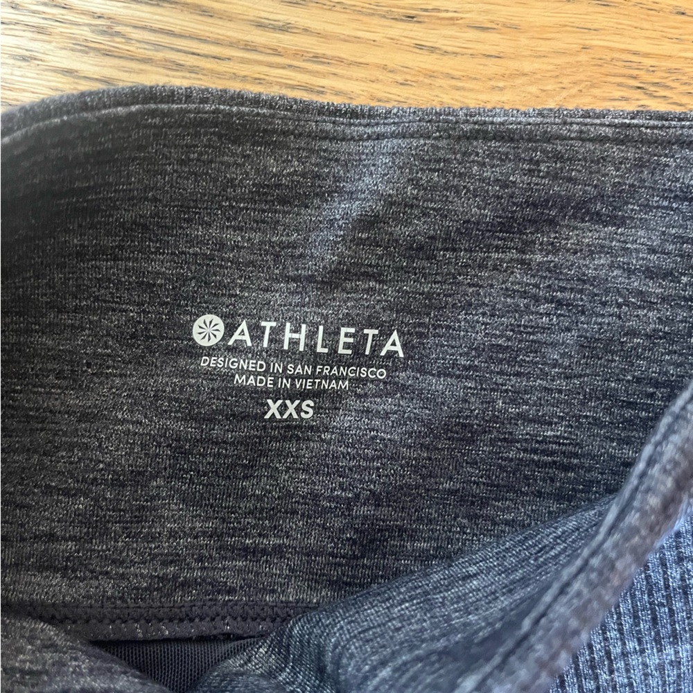 Athleta Dark Heather Gray Performance Leggings - Picture 2 of 2